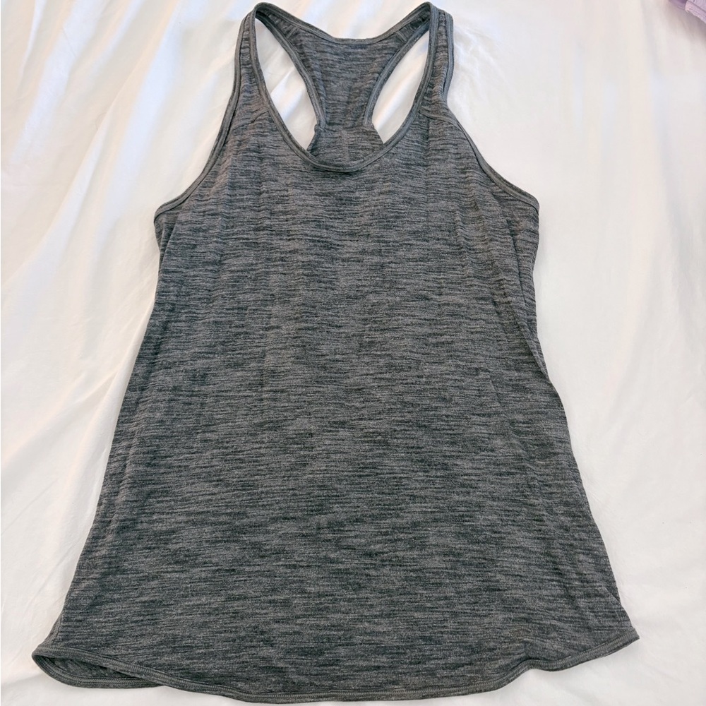 lululemon charcoal grey pleated love tank small $59